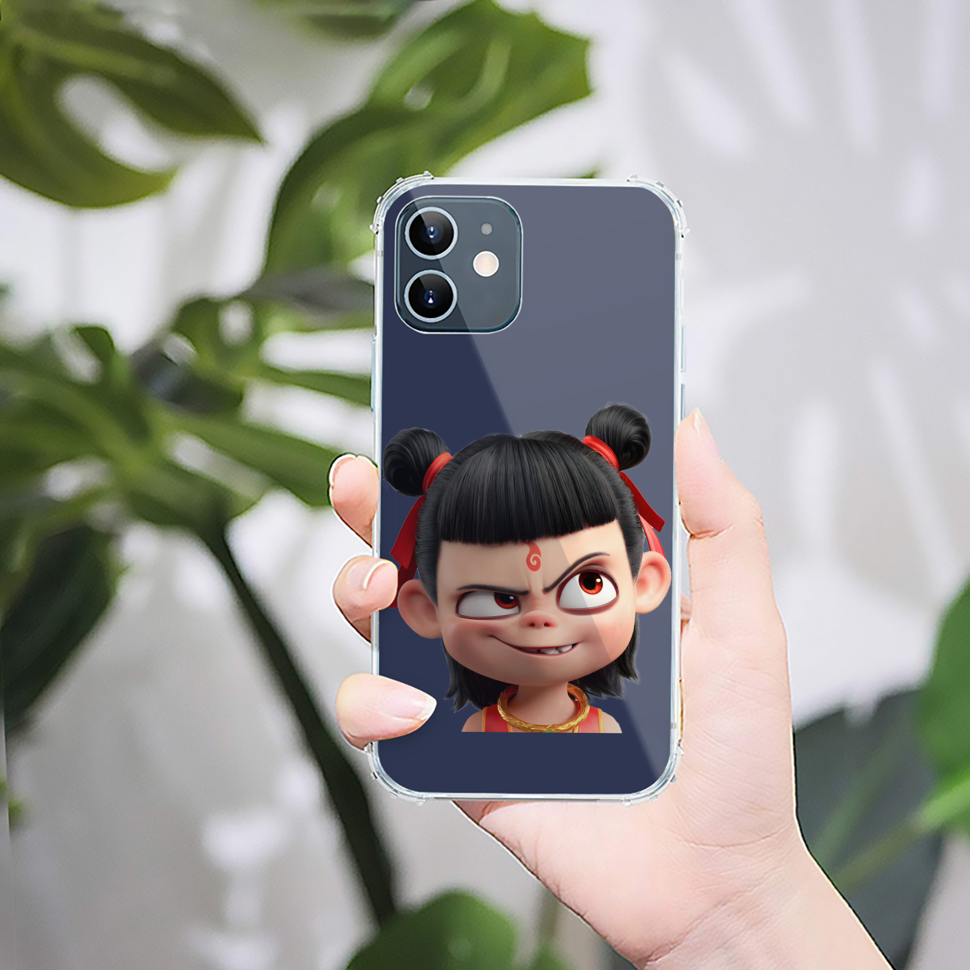 （画像用） Ne Zha 2 ナタ 魔童の大暴れ 【iPhone 12シリーズ対応】透明スマホケース（クリアソフトケース）